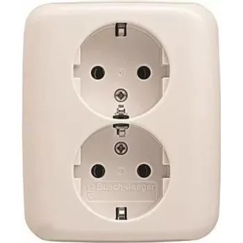 BUSCH JAEGER BJ 202 EUJ-214 202 EUJ-214 SCHUKO Dvigubas kištukinis lizdas