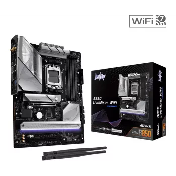 ASRock B850 LiveMixer WiFi ATX pagrindinė plokštė