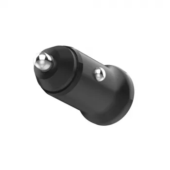 Automobilinis kroviklis FIXED FIXCC20N-CU-BK — USB-C ir USB-A prievadai, 20W išėjimo galia, kompaktiškas adapteris automobiliui