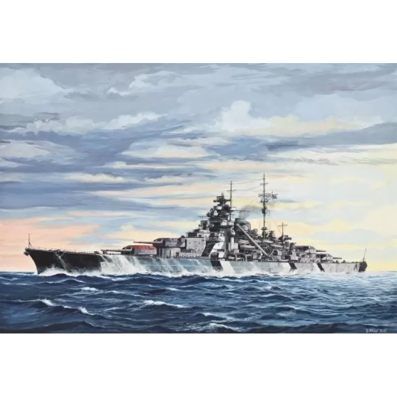 Lėktuvnešio modelis Revell Bismarck Surinkimo rinkinys 1:700