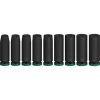 Bosch PRO 1/2 colio giluminiai lizdai, 9 vnt., juodi