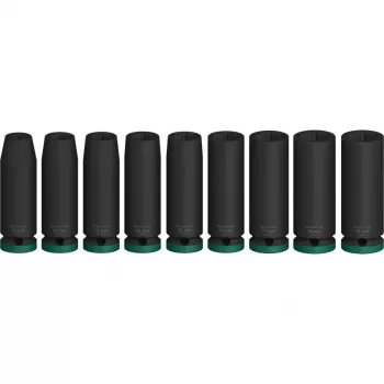 Bosch PRO 1/2 colio giluminiai lizdai, 9 vnt., juodi