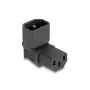 DeLOCK maitinimo adapteris IEC 60320 C14 į C13 lizdą 10 A 90° juodas 80472