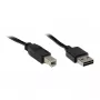 GoodConnections USB 2.0 EASY Plug A–B laidas, juodas, 5 m