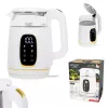 Elektrinis virdulys Adler AD 1305WG – 1,7 l, 2200 W, stiklas/plastikas, baltas/auksinis/permatomas