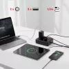 Maclean MCE387 B ilgintuvas su 2 kištukiniais lizdais ir 3 USB A prievadais, 1,5 m laidas, 2500 W