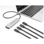 DeLOCK USB Type-C Hub 10 Gbps 4 prievadai aliuminis pilkas