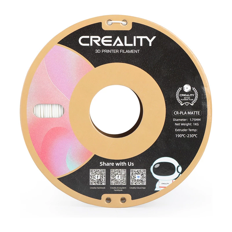 Creality PLA 1.75 mm baltas 1 kg kūgeliui (3301010296)