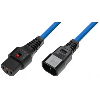 Microconnect MC-C13C14LOCK-1MB maitinimo laidas mėlynas 1 m C13 kištukas C14 lizdas