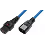 Microconnect MC-C13C14LOCK-1MB maitinimo laidas mėlynas 1 m C13 kištukas C14 lizdas