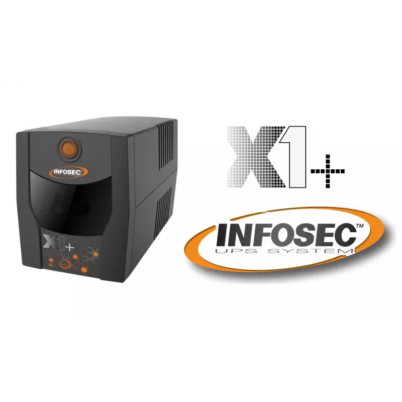 Infosec INF_661130 Nepertraukiamo maitinimo šaltinis UPS X1+ 1000 IEC, 1000VA, 500W, 4× C13