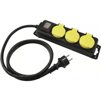 Ilgintuvas EUROLITE 30240117 — 3 lizdai, IP44, 3 m laidas