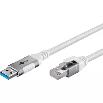 USB-A 3.2 Gen1 į RJ-45 LAN adapteris, eterneto kabelis