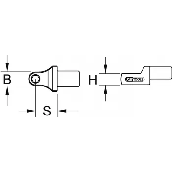 KS Tools 516.2010 16 mm lizdas – metrinė/imperinė sistema, 1 vnt.