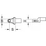 KS Tools 516.2010 16 mm lizdas – metrinė/imperinė sistema, 1 vnt.