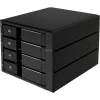 Išorinis 3,5 colio diskų korpusas SilverStone SST-FS304-12G, 4 lizdai – juodas