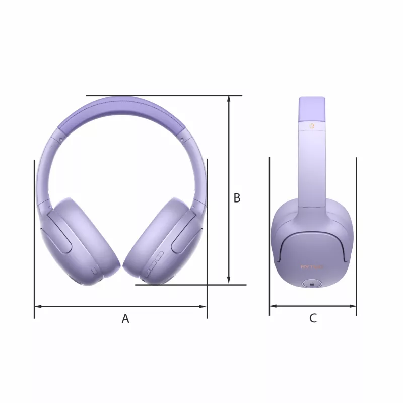Ausinės MANTA HDP1001PU Rytmo Elegance Violetinės, viršugalvinės, laidinės