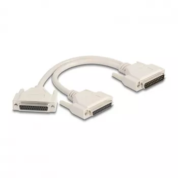 DeLOCK Serial Splitterio laidas 0,3 m, smėlio spalvos, DB-25 65959