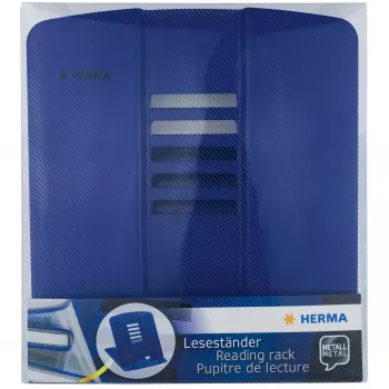 Knygų laikiklis HERMA 19962 mėlynas metalinis