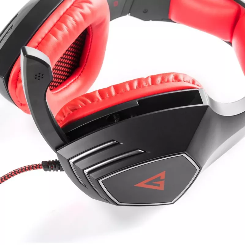 MODECOM Volcano MC-831 Rage Red ausinės žaidėjams