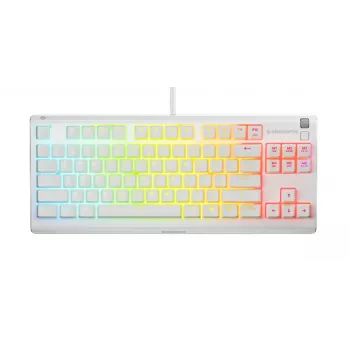 Klaviatūra „SteelSeries Apex 3 TKL US“, balta