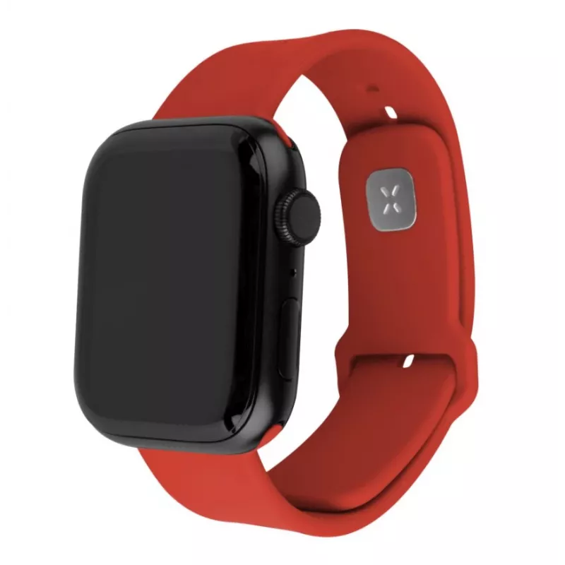 Fiksuotas sportinis dirželio rinkinys Apple Watch 42/44/45 mm | 170-235 mm | Raudona | Silikonas