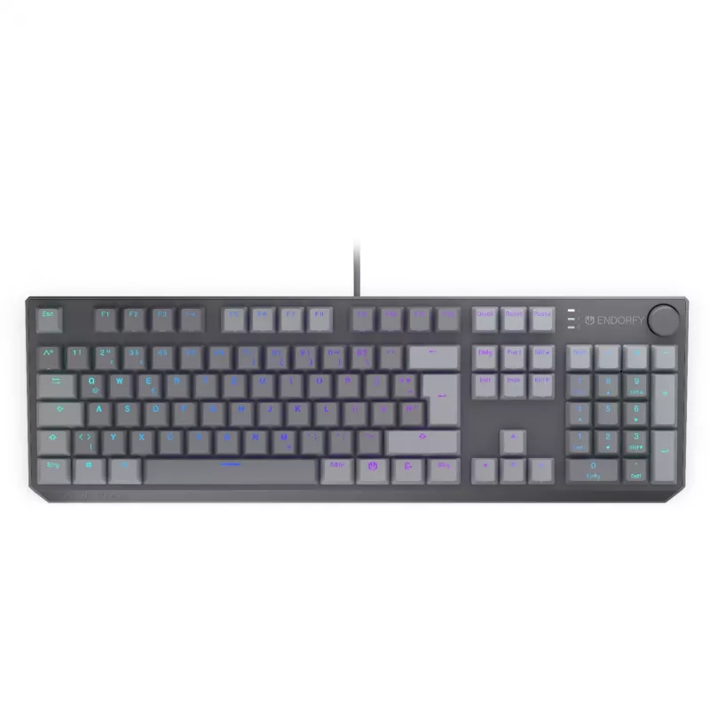 Klaviatūra Thock V2, Pilka, Gaming, DE Išdėstymas, ENDORFY Red
