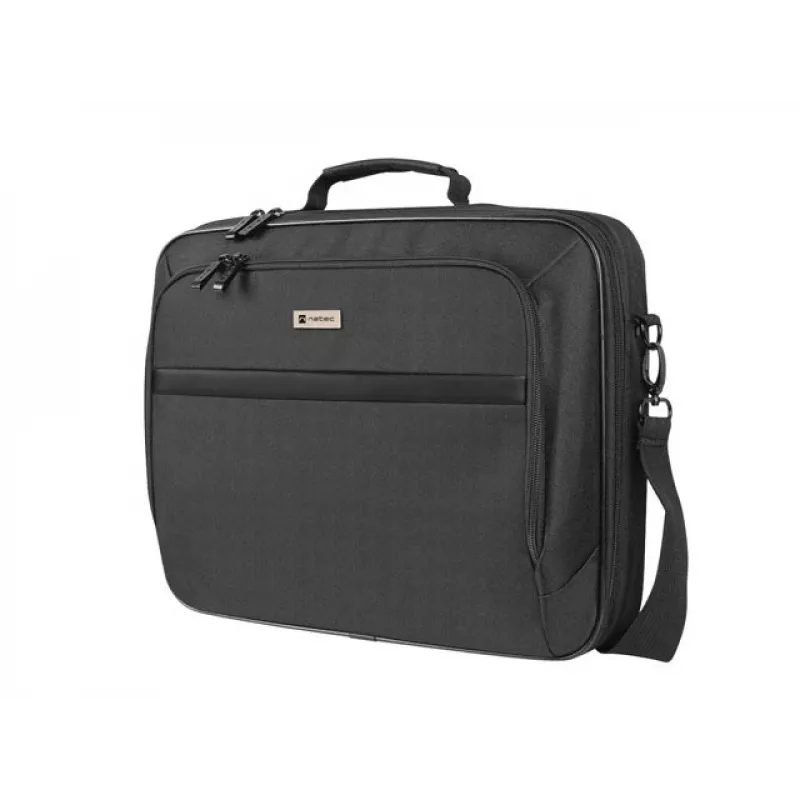 Portfelis NATEC Boxer Lite 39,6 cm (15,6 colio) – poliesteris, 2 skyriai, peties diržas, 410×305×65 mm, 750 g