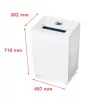 Popieriaus smulkintuvas HSM Pure 530, smulkinimas gabalėliais, 30 cm, 55 dB