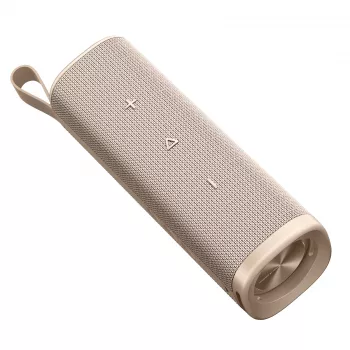 Nešiojamas stereo garsiakalbis Xiaomi Sound Outdoor 30 W, Bluetooth/Laidinis, Smėlio, 60–20000 Hz, 25 m diapazonas