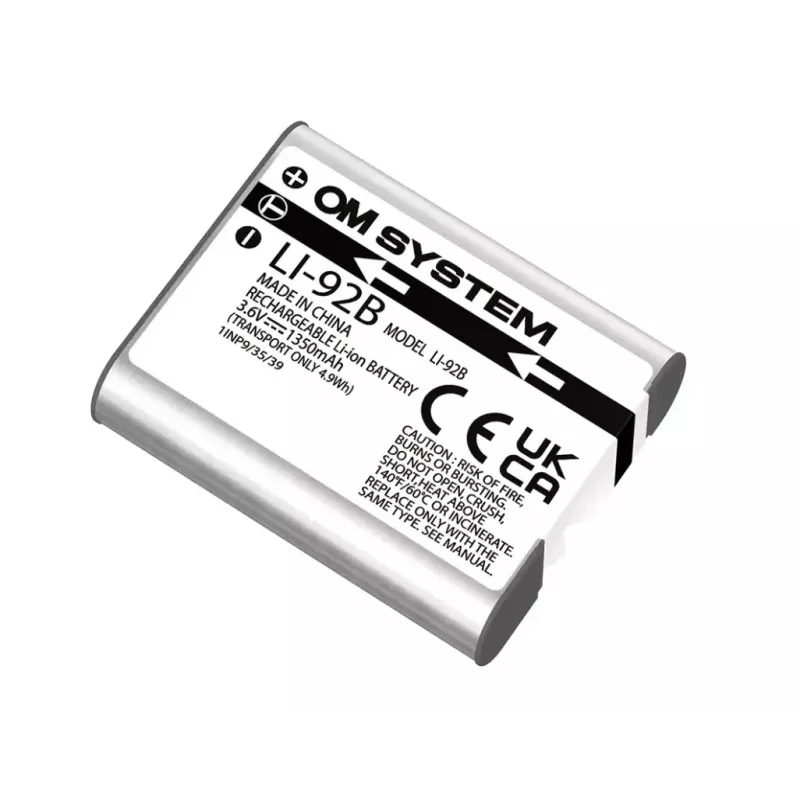 Įkraunama baterija OLYMPUS LI-92B 3,6 V 1200 mAh, skirta suderinamiems fotoaparatams