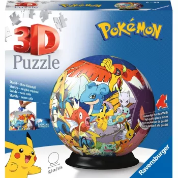 Ravensburger Pokemon 3D dėlionė 72 vnt. Animaciniai personažai