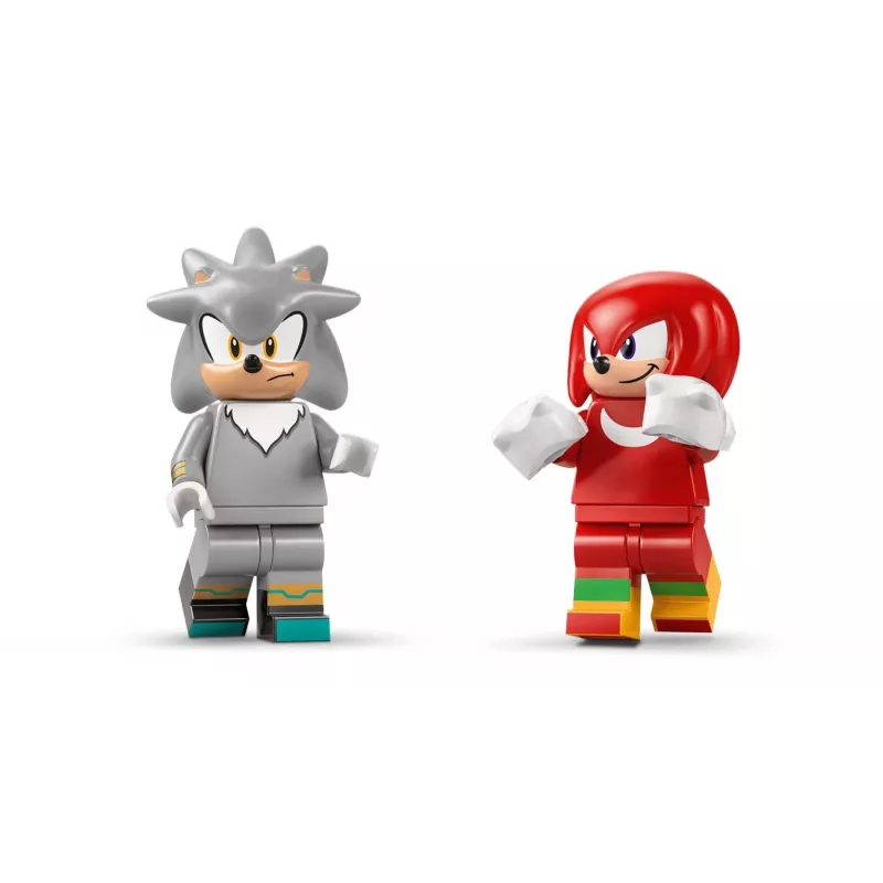 LEGO SONIC THE HEDGEHOG 77118 Silver'o automobilis prieš Knuckles'o monstrų sunkvežimį