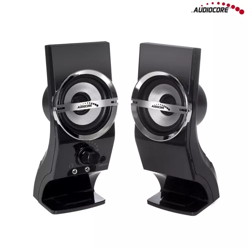 Audiocore AC805 Stereo garsiakalbiai 2.0 kompiuteriui 6W juodi