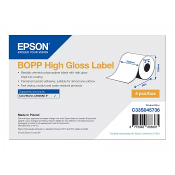 Epson C33S045736 etikečių rulonas (4 vnt., PP, 20,3 cm x 68 m)