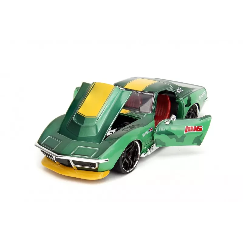 Automobilis Jada Toys Street Fighter 1969 Chevrolet 1:24 Metal Green