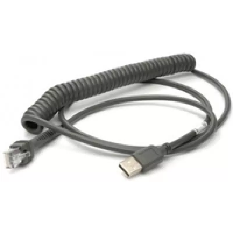 Honeywell USB laidas, spiralinis, 2,9 m, juodas, skirtas Voyager/Fusion/Focus (53-53235-N-3)