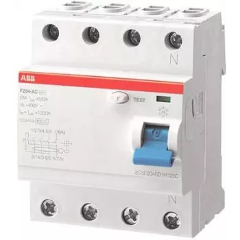 ABB liekamosios srovės jungiklis F204 A-63/0.03 L N jungtys F204A-63/0.03 L (2CSF204123R1630)