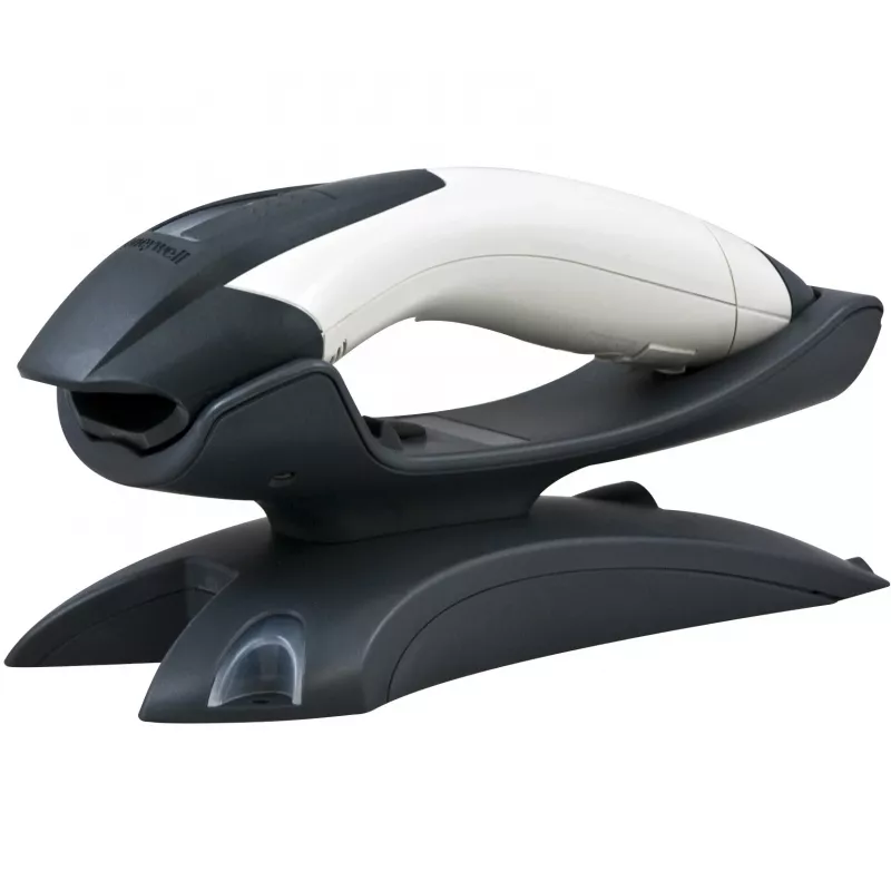 Honeywell Voyager 1202g belaidis brūkšninių kodų skaitytuvas su įkrovimo ir ryšio baze, USB rinkinys, dramblio kaulo spalvos