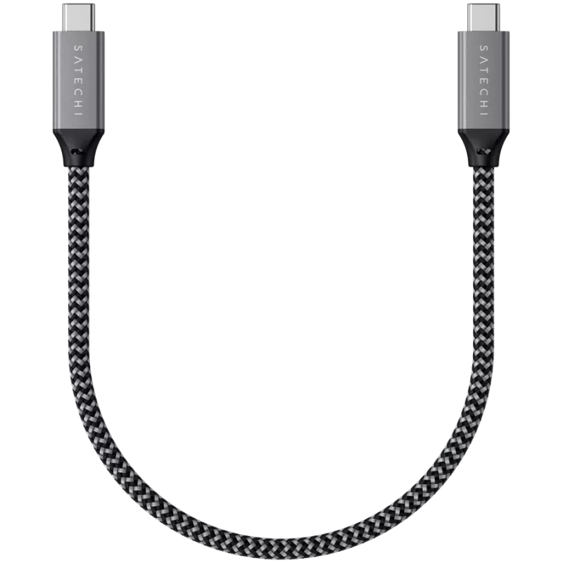 USB kabelis Satechi ST-U4C25M USB4 Gen 3x2 0,25 m juodai pilkas