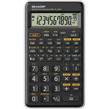 Sharp EL-501T kišeninis mokslinis skaičiuotuvas, juodas/baltas