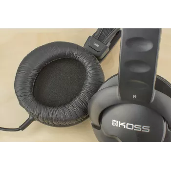 Koss UR20 Ausinės DJ stiliaus, laidinės, ant ausų, triukšmo slopinimas, juodos