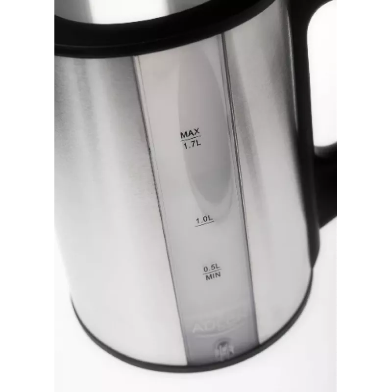 Adler AD 1216 elektrinis virdulys 1,7 L juodas, sidabrinis 2200 W
