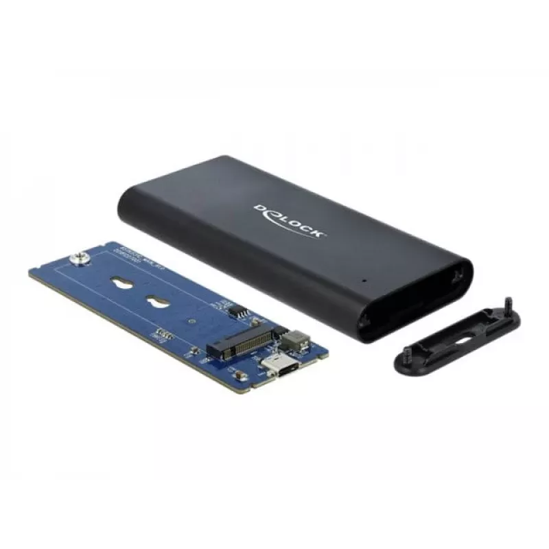 Delock 42614 – Išorinis dėklas M.2 NVMe SSD, USB 3.1 Gen 2, juodas