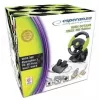 Laidinis žaidimų vairas ESPERANZA EG104, skirtas PlayStation 3 ir Xbox 360, juodas/žalias