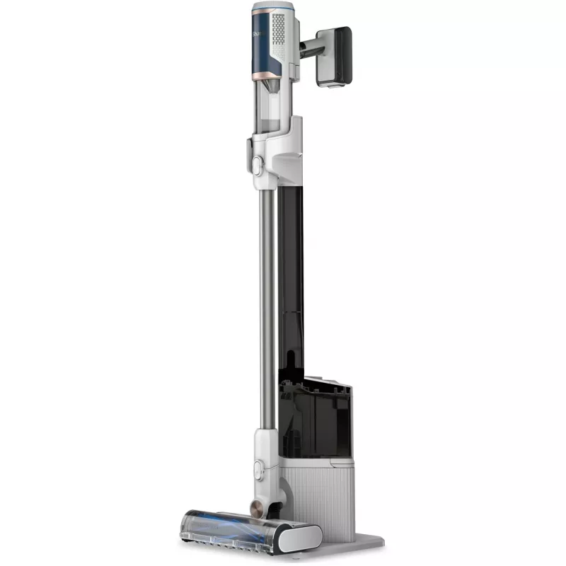 Sharkclean BU3521EU 2-in-1 lazdelinis dulkių siurblys ir elektrinis šluotražis, belaidis, be maišelio, 21,6 W, mėlynai baltas