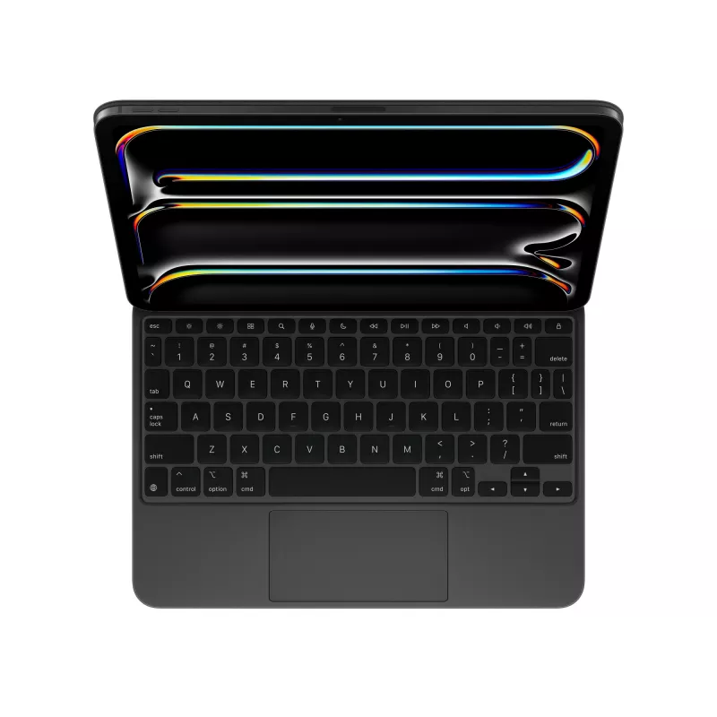 „Magic Keyboard“ klaviatūra, skirta „iPad Pro 11 colių“ (M4/M5) – anglų (JAV) – juoda