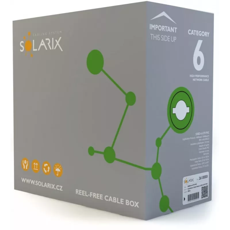 Soliarix CAT6 UTP PVC Eca montavimo kabelis 305m