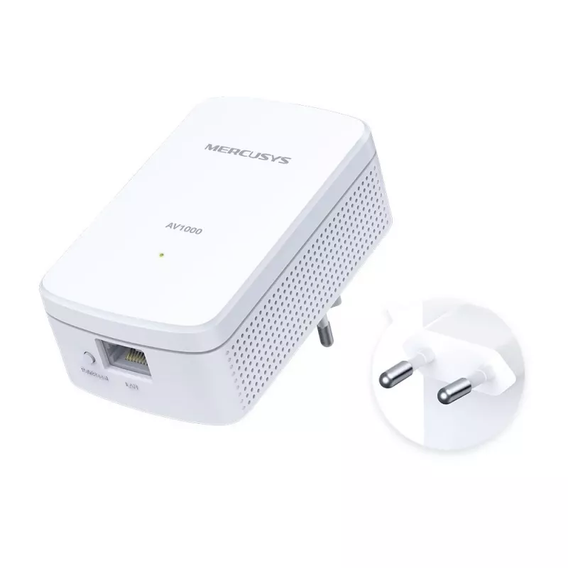 Mercusys AV1000 Gigabit Powerline Starter Kit MP500 KIT – 1000 Mbit/s, 1x LAN