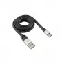 Sbox USB 2.0 – Type-C laidas, 2.4A, juodas/sidabrinis, 1.5 m